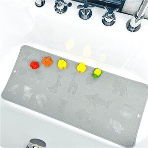 BOPPIE Silicone Bath Mat for Tub Non Slip Non-Slip Shower Mats for Tub